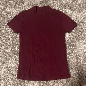dark red mini turtleneck from forever 21 size small